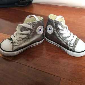 Silver kids converse